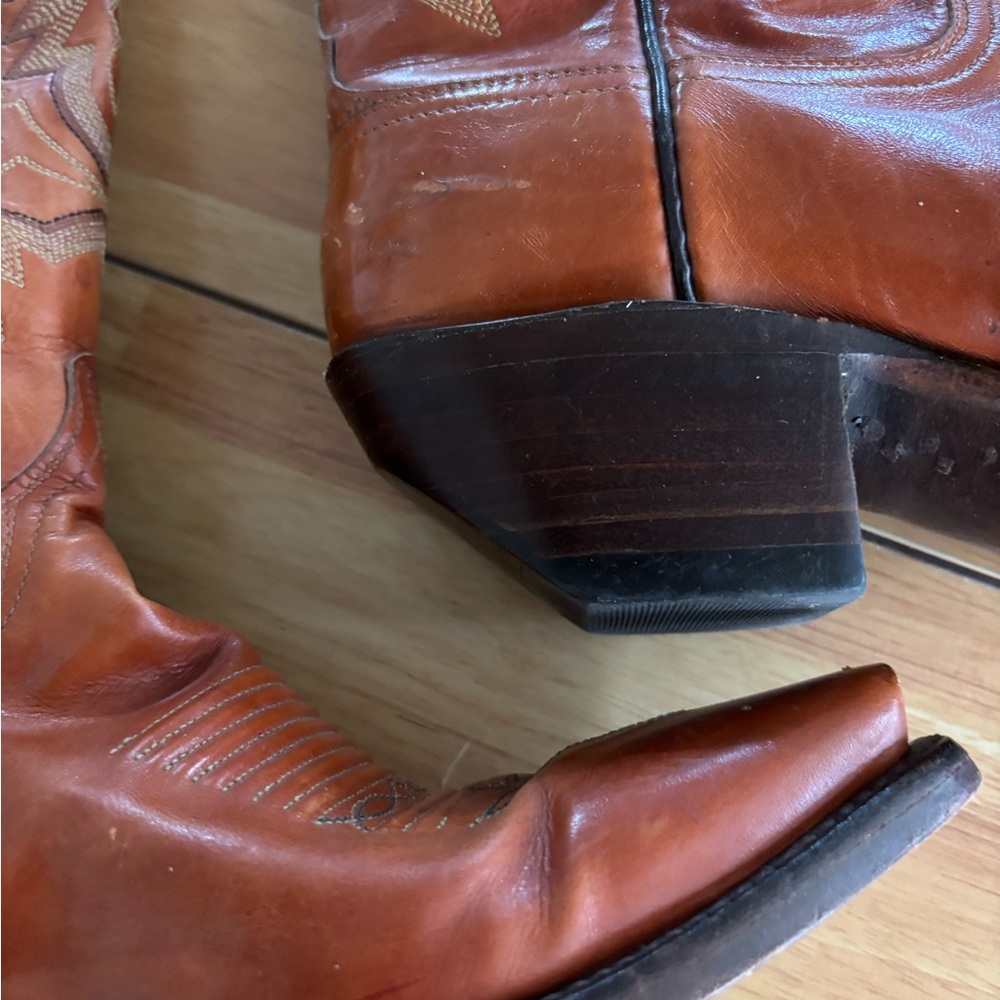 Women’s Tall Lucchese Western Cowgirl Boots Sz 7 - Picture 9 of 15